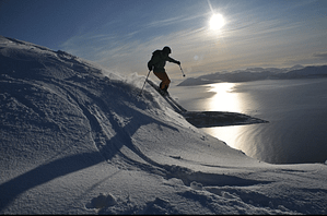 skiing