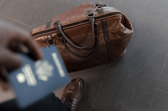 passport and hand carry bag